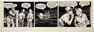 Rusty Riley Daily Comic Strip Original Art dated 12-14-56 (King Features Syndicate, 1956)....