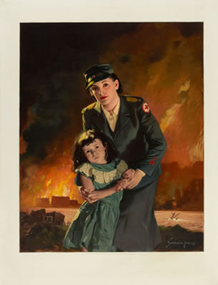 American Red Cross, poster illustration, 1947
