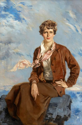 Amelia Earhart, Town and Country cover, February 1, 1933