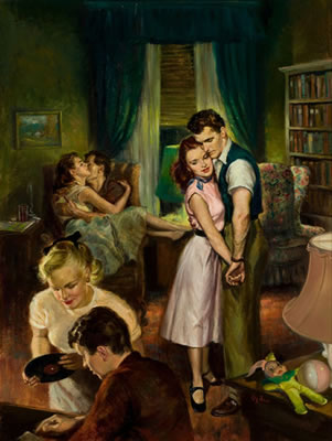 Baby Sitter, paperback digest cover, 1952