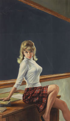 Teacher's Pet, paperback cover, 1963 by Paul Rader - Auction record, sale price, and art valuation. Compare with similar artists and explore comparable artworks.