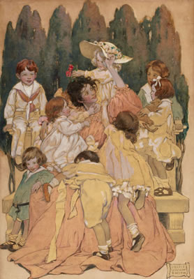 A Child's Garden of Verses, book illustration, 1905 by Jessie Willcox Smith - Auction record, sale price, and art valuation. Compare with similar artists and explore comparable artworks.
