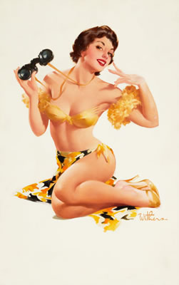 Sample artwork by Ted Withers (1896 - 1964), known for illustration-calendar, pin ups - View similar artists and auction records