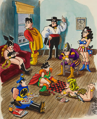 Playboy Cartoon illustration, page 241, December 1973