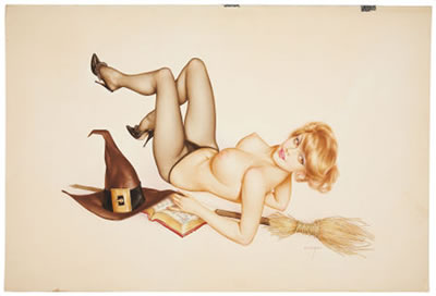 Sample artwork by Alberto Vargas (1896 - 1982), known for pin-up girl illustrations - View similar artists and auction records