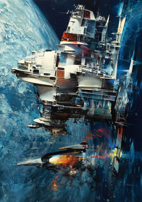 Lightship, Portal Publication poster by John Conrad Berkey - Auction record, sale price, and art valuation. Compare with similar artists and explore comparable artworks.