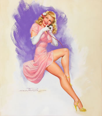 Girl on Phone by Earl MacPherson - Auction record, sale price, and art valuation. Compare with similar artists and explore comparable artworks.