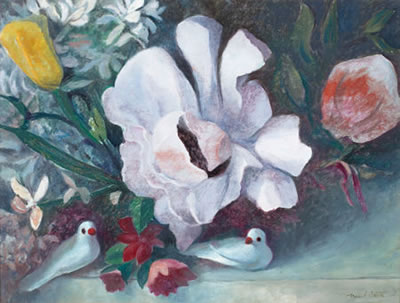 Palomas Blancas by Manuel Gregorio Acosta - Auction record, sale price, and art valuation. Compare with similar artists and explore comparable artworks.