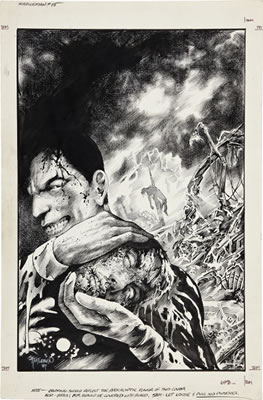 Miracleman #15 Cover Original Art (Eclipse, 1988)