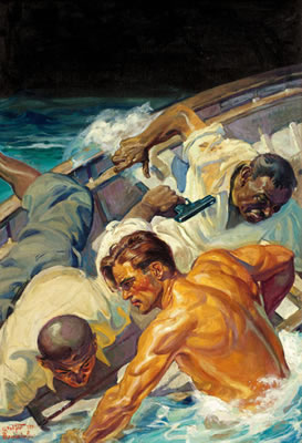 Doc Savage cover illustration