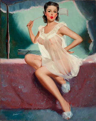 Pin-Up in a Negligee