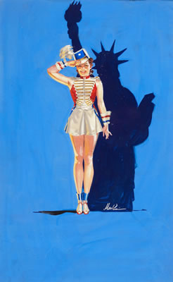 Miss Liberty by Merlin Enabnit - Auction record, sale price, and art valuation. Compare with similar artists and explore comparable artworks.