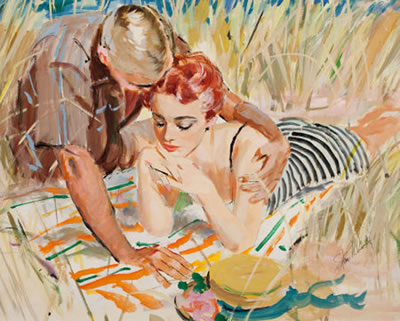 A Couple in the Tall Grass, c. 1950s