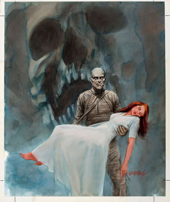 Movie Monsters - The Mummy, Unicover Corporation stamp illustration, 1997