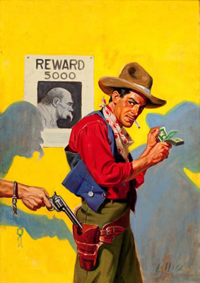 $5000 Reward, pulp magazine cover