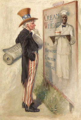 Well, You're Helping Some, Cream of Wheat ad illustration, 1915 by Galen Joseph Perrett - Auction record, sale price, and art valuation. Compare with similar artists and explore comparable artworks.