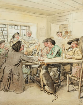 She Stoops to Conquer by Hugh Thompson - Auction record, sale price, and art valuation. Compare with similar artists and explore comparable artworks.