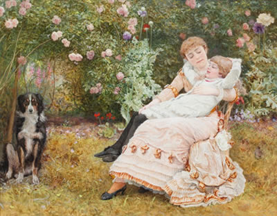 Happy as the Day is Long by Edward Killingworth Johnson - Auction record, sale price, and art valuation. Compare with similar artists and explore comparable artworks.
