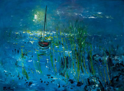 Sailboat in the Moonlight