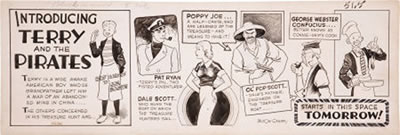 Sample artwork by Milton Caniff (1907 - 1988), known for cartoonist-action genre - View similar artists and auction records