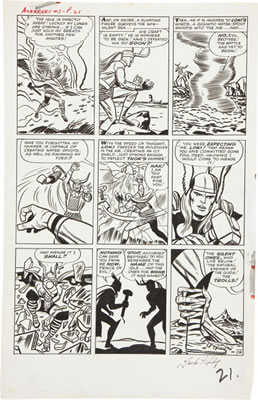 Avengers #1 page 16 Original Art (Marvel, 1963) by Dick (Richard Bache) Ayers - Auction record, sale price, and art valuation. Compare with similar artists and explore comparable artworks.