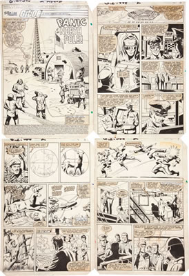 G. I. Joe, A Real American Hero #2 Partial Story Original Art (Marvel, 1982)