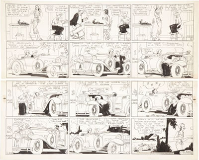 Tillie the Toiler Sunday Comic Strip Original Art dated 6-28-31 (King Features Syndicate, 1931)