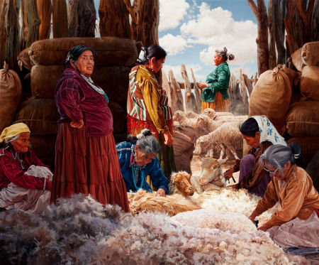 Shearing the Churro Sheep