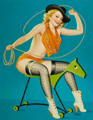 Roping the Horse, Flirt magazine cover, October 1952