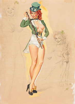 I'm Not as Green as I Look, calendar pin-up, March 1950