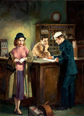 Sample artwork by Raymond Pease (Born 1908), known for book and magazine illustrations - View similar artists and auction records