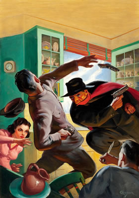 The Devil's Feud, Shadow pulp cover, June 15, 1942