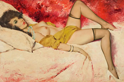 Nude in Heels by Fritz Willis - Auction record, sale price, and art valuation. Compare with similar artists and explore comparable artworks.