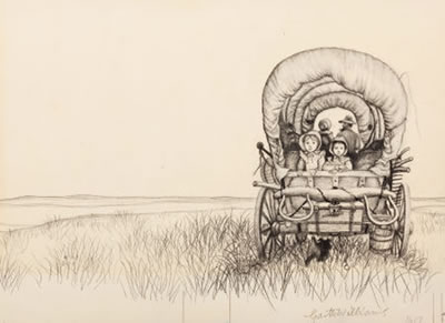 Little House on the Prairie, original cover art, 1953