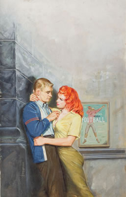 Scandal High, paperback book cover, 1960 by Jack Faragasso - Auction record, sale price, and art valuation. Compare with similar artists and explore comparable artworks.