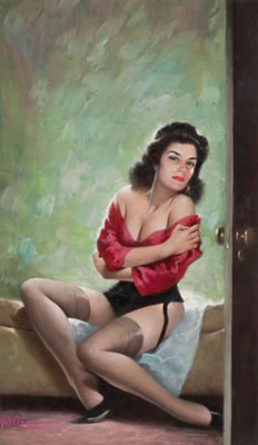 Sultry Siren, paperback book cover by Ed Moritz - Auction record, sale price, and art valuation. Compare with similar artists and explore comparable artworks.