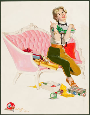 Christmas Ornaments, circa 1950