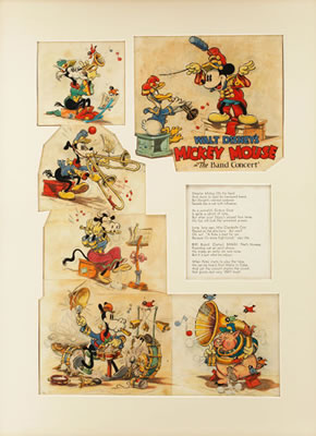 The Band Concert Walt Disney Illustration Original Art (Good Housekeeping, 1935)