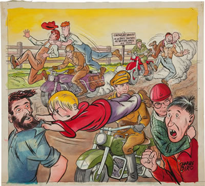 Daredevil Comics #74 Little Wise Guys Hand Colored Cover Original Art (lev Gleason, 1951) by Charles Biro - Auction record, sale price, and art valuation. Compare with similar artists and explore comparable artworks.