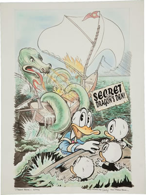 Sample artwork by Patrick Block (Born 1958), known for illustration-disney - View similar artists and auction records