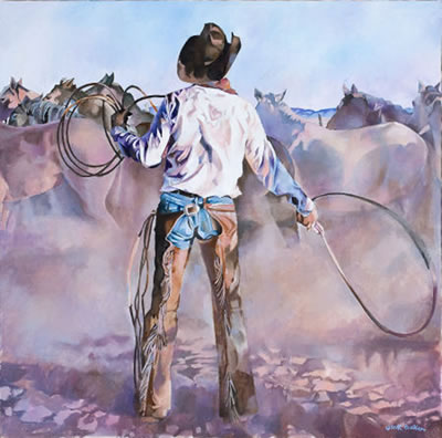 Cowboy with Lasso by Jack Henderson Baker - Auction record, sale price, and art valuation. Compare with similar artists and explore comparable artworks.
