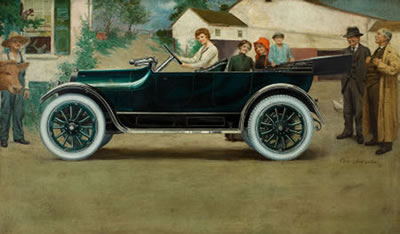 Fisk Tire Company, advertising illustration