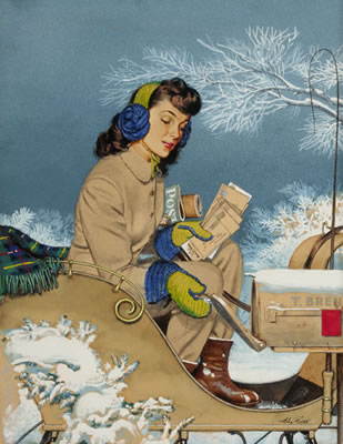 Getting the Mail, Saturday Evening Post cover