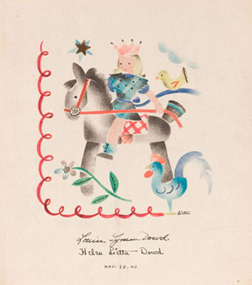 Girl Riding a Hobby Horse by Helen Lietta Dowd - Auction record, sale price, and art valuation. Compare with similar artists and explore comparable artworks.