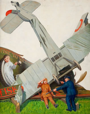 Fisk Co.--Time to Retire, advertising illustration