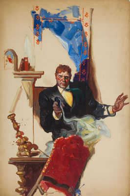 Ready to Shoot, Pulp magazine cover by Alfred Simpkin - Auction record, sale price, and art valuation. Compare with similar artists and explore comparable artworks.
