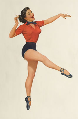 Sample artwork by Jack Wittrup (1912 - 1987), known for portrait, illustrator-pin-up girls - View similar artists and auction records