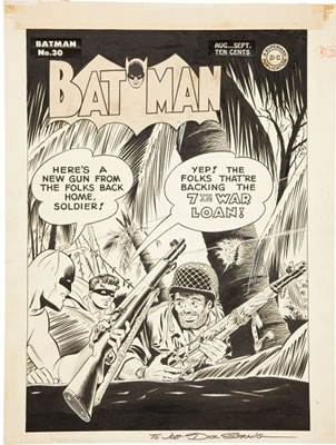 Batman #30 Cover Original Art (DC, 1945) by Dick Sprang - Auction record, sale price, and art valuation. Compare with similar artists and explore comparable artworks.