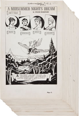 Classics Illustrated #87 Midsummer Night's Dream Complete 44-page Story Original Art