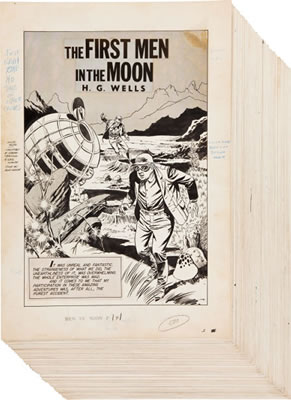 Sample artwork by George Woodbridge (1930 - 2004), known for comic and military book illustration, cartoon, ink drawing - View similar artists and auction records
